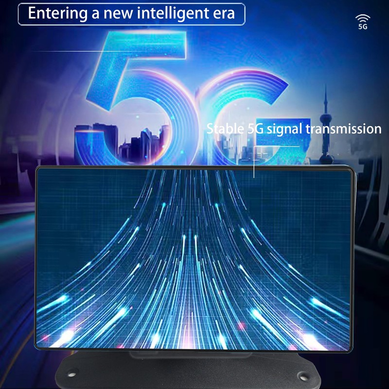 Hynhsun Portable Wireless Apple Carplay/Android Auto Screen for Car, 7"