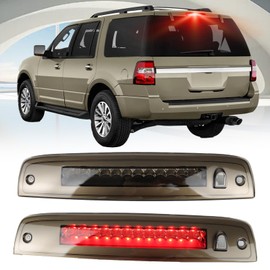 KEEGTBOX High Mount Stop Light LED Third Brake Light Assemblies Compatible with Ford Expedition 2003-2016 /Lincoln Navigator 2003-2016 Rear LED Brake Lamp (Smoke Lens)