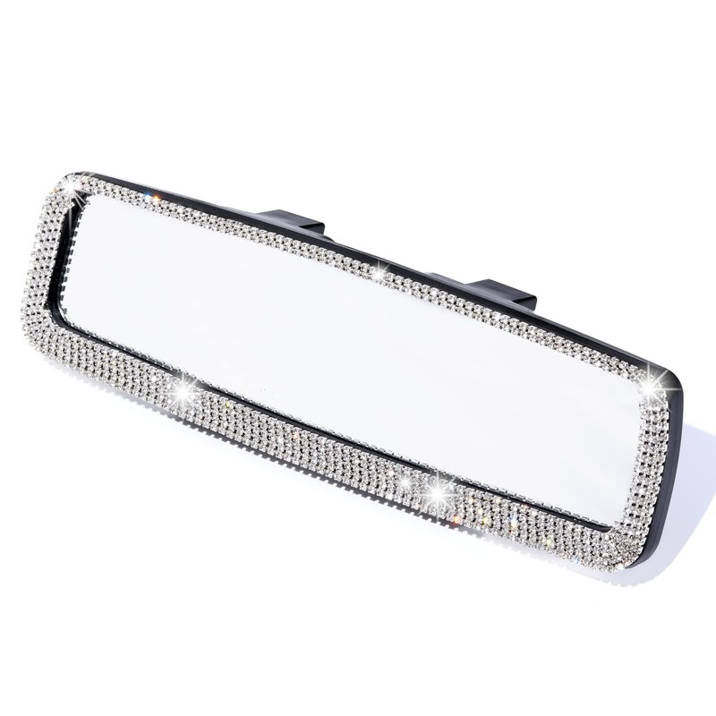 LivTee Bling Car Rearview Mirror, Decorations Rear View Mirror with