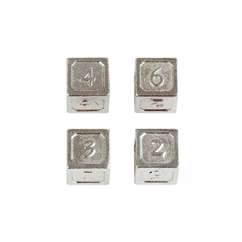 HEIMDALLR Metal Dice Set D&D 4D6s - 4pc Metal Dice