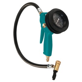 AIRCRAFT PRO-E 2102700 Tyre Inflation Gauge (with Rocker Arm Plug, Gauge for Checking and Filling Tyres)