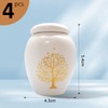 FAURAPMNG Small Urn for Human Ashes - 4 Pack Mini