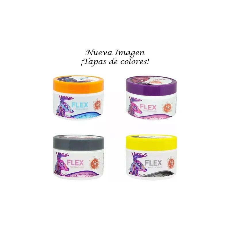 Flex Acrilico Basicos 1 Oz Uñas Tono A Elegir Mc