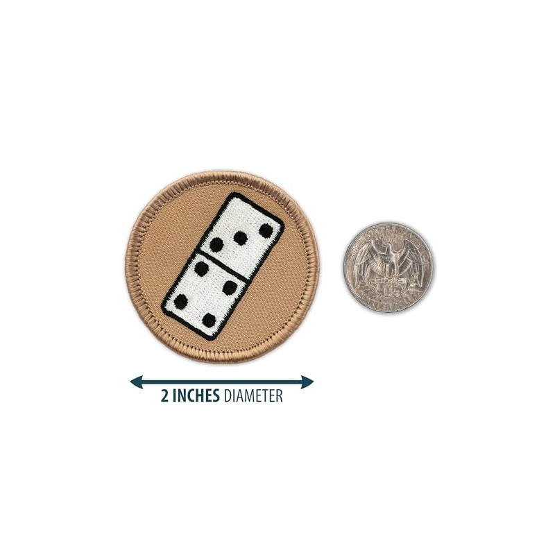 Domino Patrol Patch - 2" Diameter Round Embroidered Patch (Sew-on)