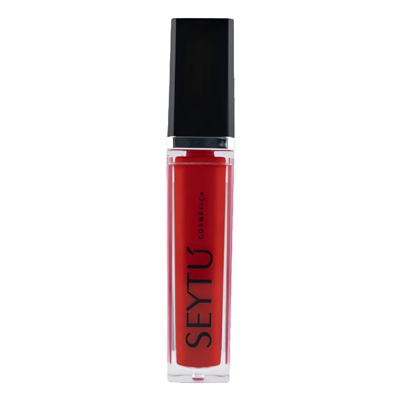 Brillo Gloss Labial Seytú Color Rubi Con Luz Y Espejo