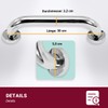 CasaXXl Stainless Steel Grab Rail for Shower and Bathtub, Bathroom