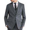 VYOOU Men's Formal Suit, Blazer, Business Jacket, Outerwear, Large Size,