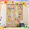 Mooliwe 90 Pcs Crayon Affirmation Station Classroom Bulletin Board Set