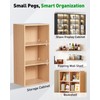 Vibit 28 Pcs Clear Plastic Cabinet Shelf Pegs, 1/4 Inch