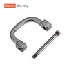 sourcing map 25mm(0.98") U Shape Horseshoe D-Rings Screw-in Buckle for