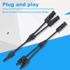 Solar Connector Y Branch Parallel Adapter Cable 2 to 1,