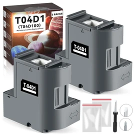 T04D1 Ink Maintenance Box 2 Set for ET-3750 ET-15000 ET-3760 ET-4750 ET-4760 ET-3850 ET-4850 WF-2860 XP-5100 ET-3710 ET-3830 ET-5150 ET-M1000 ST-3000 ET-M2170 Printers. T04D100（EWMB2）