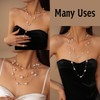 ANDKISS Gold Pearls Necklaces for Women-18K Gold Plated Layered Pearl
