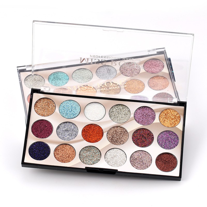 18 Colors Eyeshadow Palette Glitter Eyeshadow Powder Makeup Highlight Eye