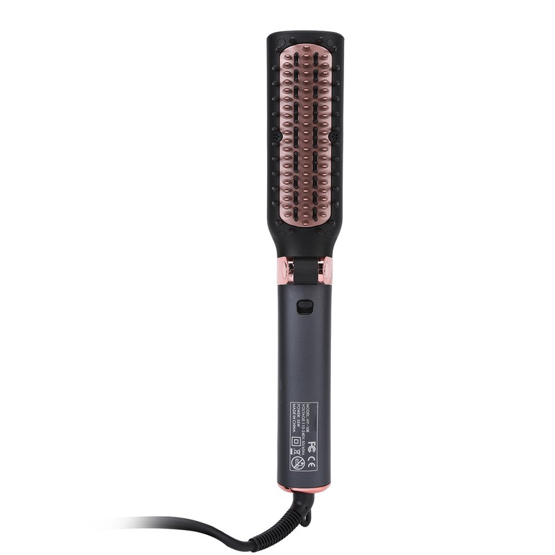 Hot Comb Electric Folding Design Ergonomic Handle Curls Straight Hair