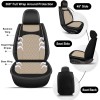 Unbranded Full Set Cushion Pad Car 5-Seat Covers PU Leather