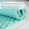 DMI - Cubrecolchón de espuma de 2 pulgadas, almohadilla de