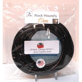 Replacement Drive Belts for Chicago #67631+ Rock Tumbler- 10 Pack (B1000-342)