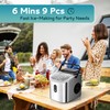 EUHOMY Ice Maker Countertop, Portable Ice Machine with Carry Handle,