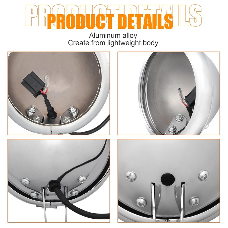 SKTYANTS 5 3/4" 5.75 Inch Led Headlight Housing bucket Trim