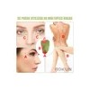 AOKUN Kit 5pzs Rodillo De Masaje De Jade Gua Sha