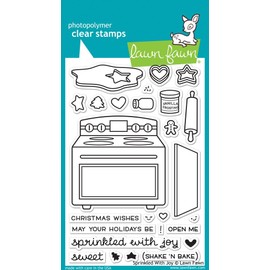 Lawn Fawn Sprinkle With Joy 4"x6" Clear Christmas Stamps LF1214