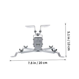DOITOOL Projector Mount Ceiling Rack Adjustable Bracket 4-Hole Support Carbon Steel