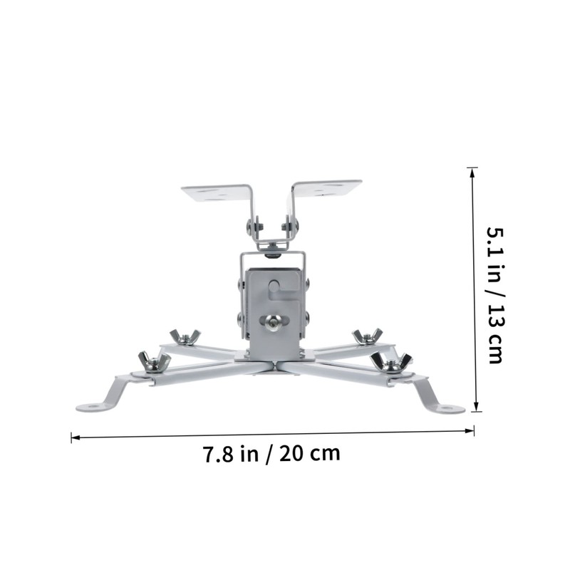 DOITOOL Projector Mount Ceiling Rack Adjustable Bracket 4-Hole Support Carbon