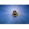 Jim Clift Design Sun Face Gold Lapel Pin - 1