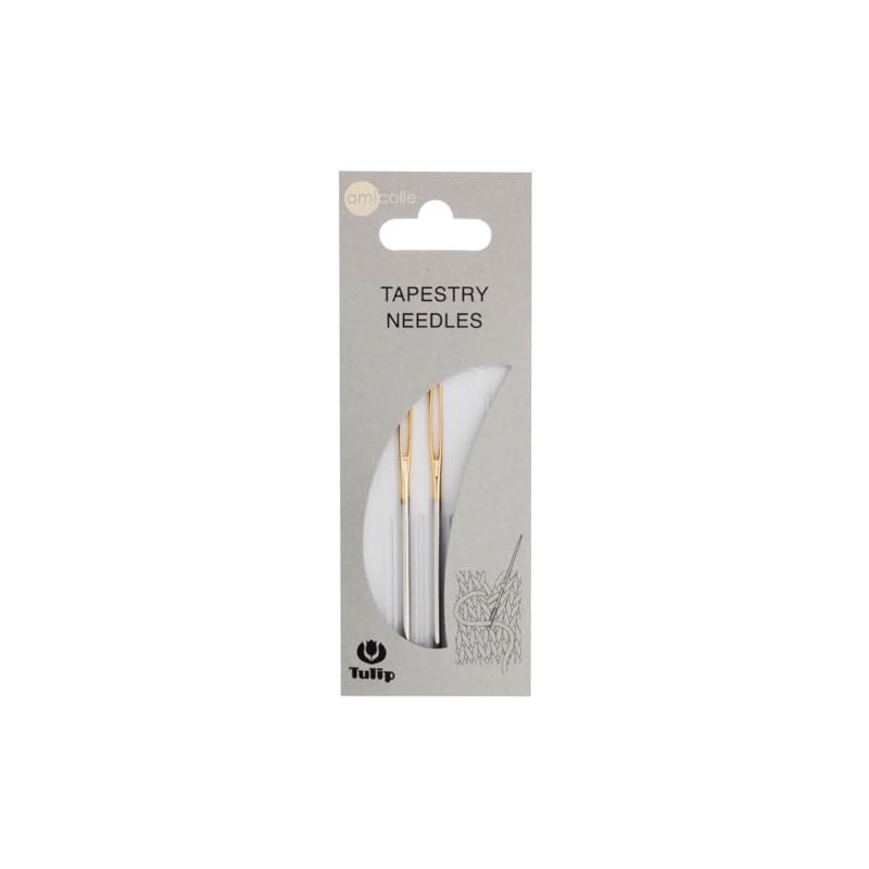 Tulip AC-034E Tapestry Needles, Silver, No.13 (2.4 x 70 mm)