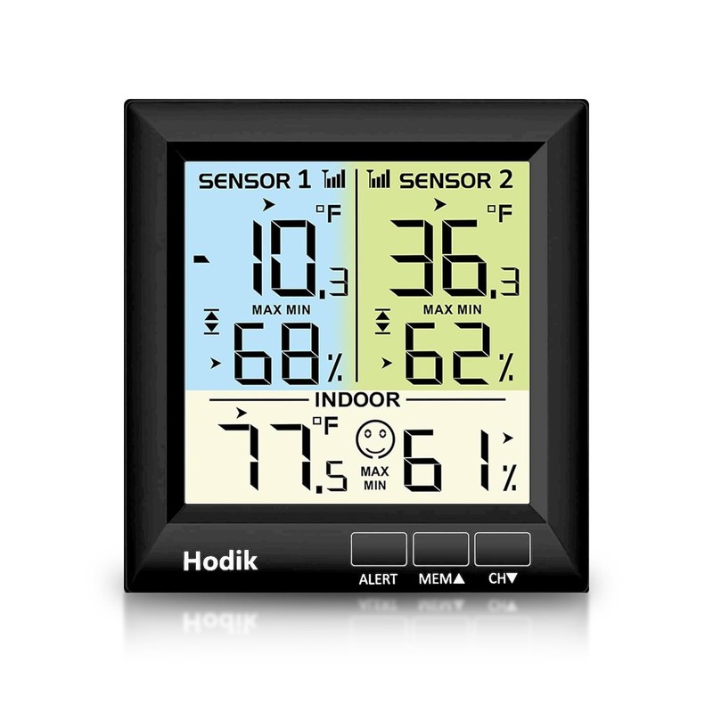 Wireless Freezer Thermometer with Alarm Refrigerator Thermometer, Fridge Freezer Alarm