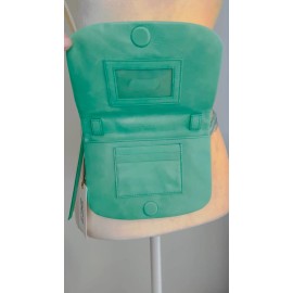 Hobo Saunter Leather Belt Bag Fanny Pack, Adjustable, Concert Mint Green, NWT