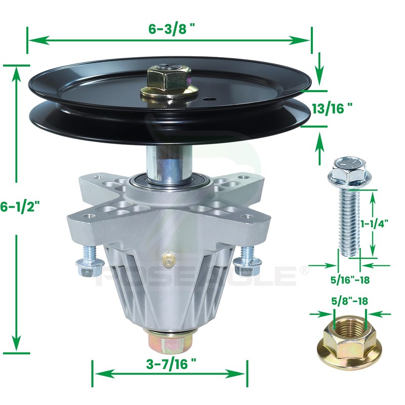 POSEAGLE 2 Pack 918-04865A Spindle Assembly Kit with 954-04219 Belt