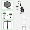 Hokfirm Metal Elephant with Solar Lantern Garden Stake,Garden Lights Solar