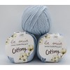 3 Skein La Mia Cottony 100% Cotton Baby Yarn,Each 1.76