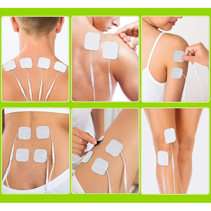 TENS Machine Pads, 24 Pcs 50 x 50mm TENS Pads