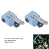 2Pcs Momentary Limit Switch Adjustable Roller Micro Limit Travel Switch