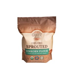 Sprouted Organic Ancient Grain Flour Collection by Granite Mill Farms, (Einkorn, Emmer, Spelt, & Kamut stone-milled flours), 30 oz. 4-pack