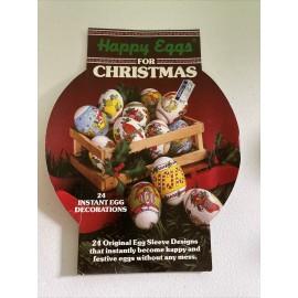 Giftco Happy Eggs for Christmas instant egg decoration kit VINTAGE