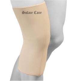 Solace Care Neoprene Knee Sleeves - Elastic Medical Knee Arthritis Support - For Men & Women - For Walking, Hiking, Running, Football, Rugby, Basketball, Netball, Weight Lifting (Large - 38-42 cm)