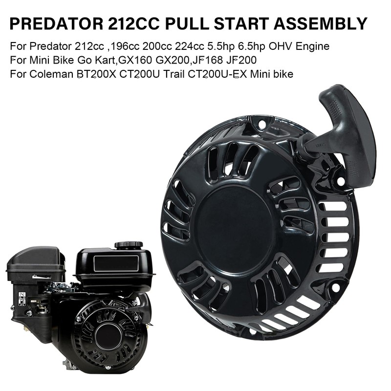 Original Predator 212 Pull Start Assembly with Sticker for Predator