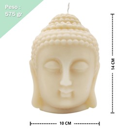 Belafi - Cabeza de Buda en Vela Decorativa con Aroma, Linda Decoración Budista Zen