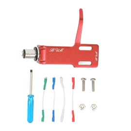 Phonograph Turntable Headshell Aluminum Alloy Headshell Cartridge Keeper for Record PlayersRed