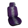 Evankin Universal Fit Car Front Seat Covers, Purple Leopard Car