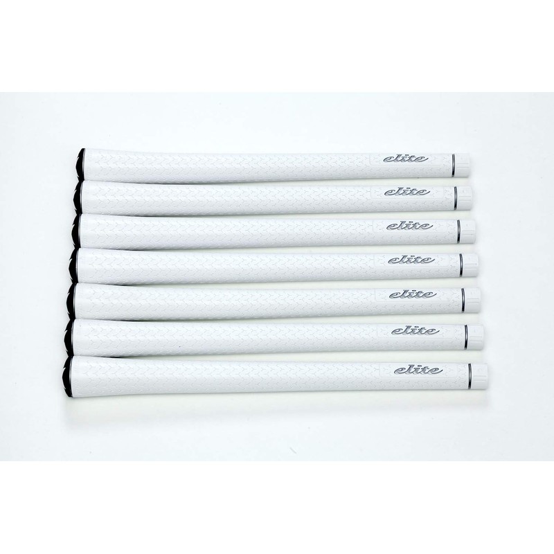 elitegrips Y360°s Golf Grips, Set of 7, Silver White, No