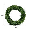 Preserved Garden Boxwood Round Wreath 10" By COCOMIA