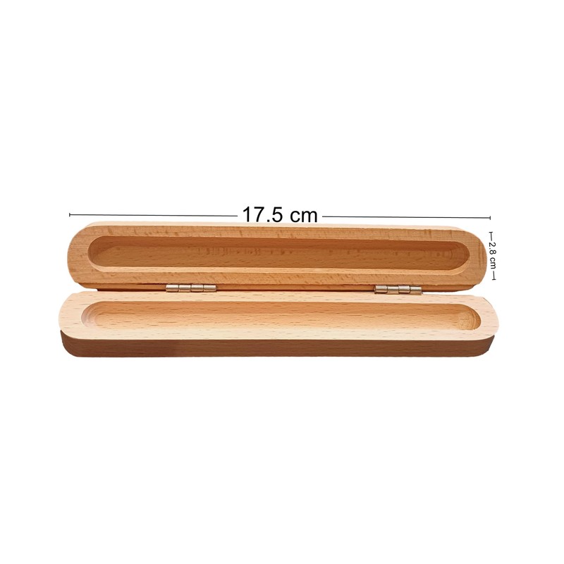 Wooden Pencil Case Stationery Organizer Decoupage 061