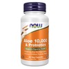 NOW Aloe 10,000 & Probiotics,60 Veg Capsules