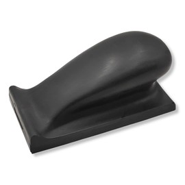 DEWEPRO Sanding block with Velcro including replaceable carbide plate made of tungsten carbide - grain size K60 - suitable for roughening masonry etc. - includes 1 piece of DEWEPRO pencil