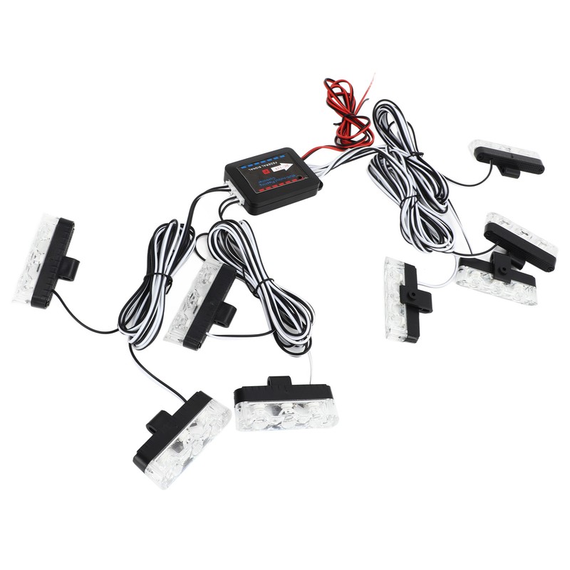 12V Car Emergency Strobe Lights Bright Illumination 24 LED Lights